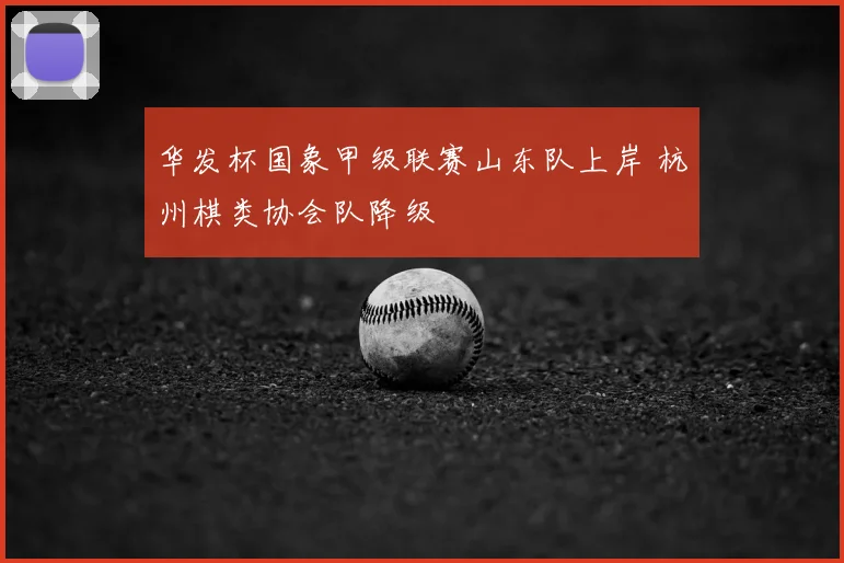 华发杯国象甲级联赛山东队上岸 杭州棋类协会队降级